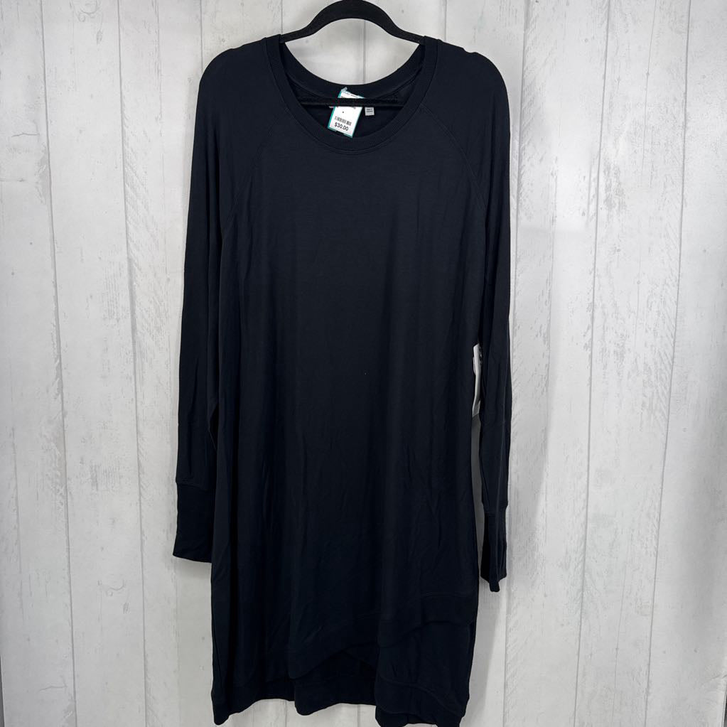 R89 1x l/s scoop neck dress