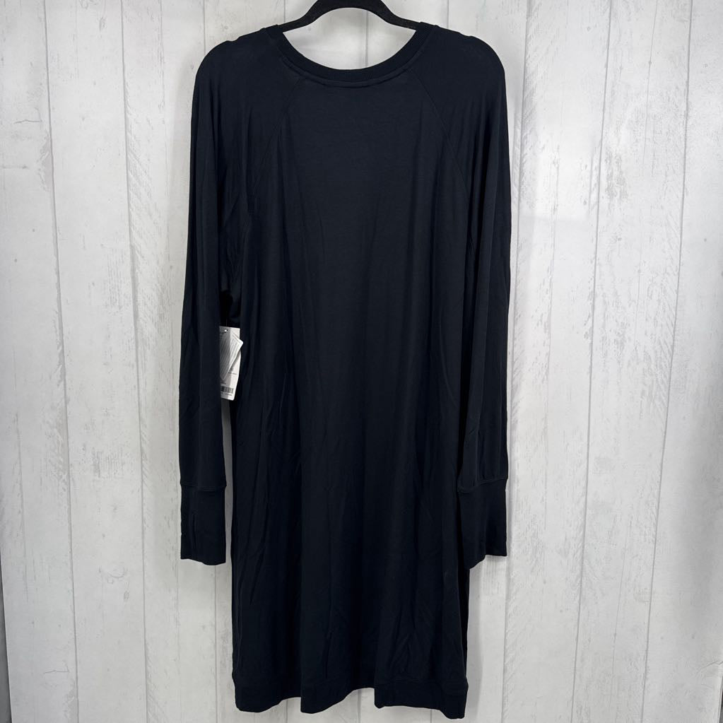 R89 1x l/s scoop neck dress