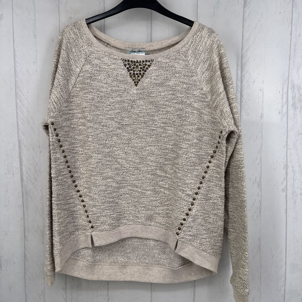 R79 M l/s studded embellishment top