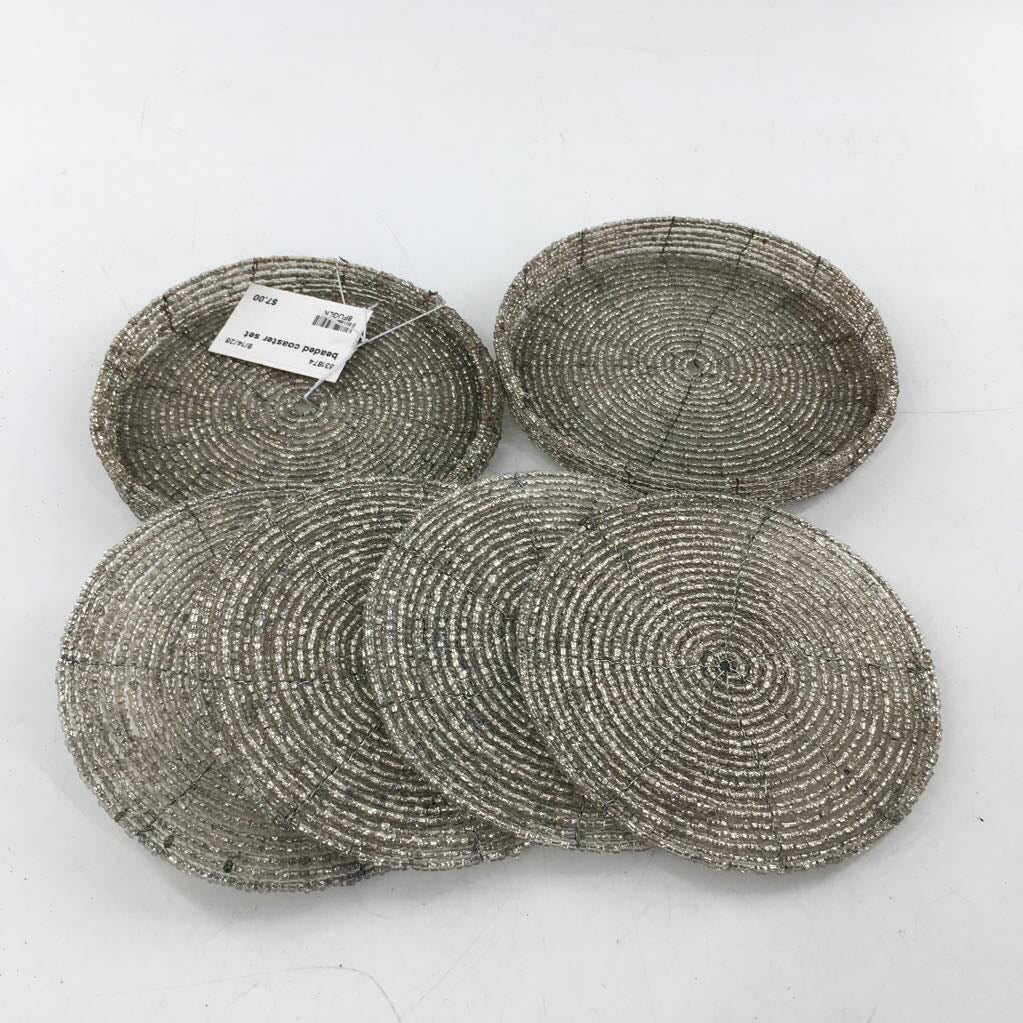 beaded coaster set