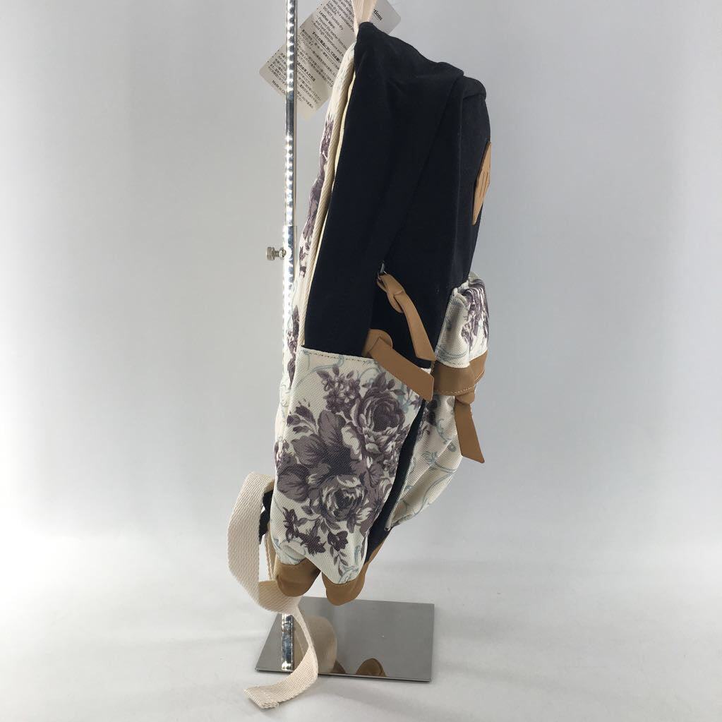 floral canvas backpack