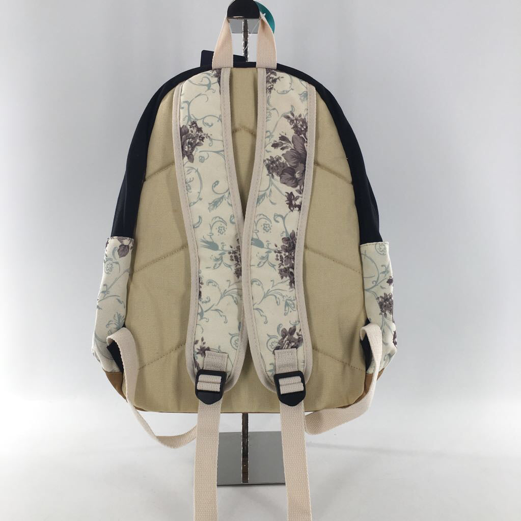 floral canvas backpack