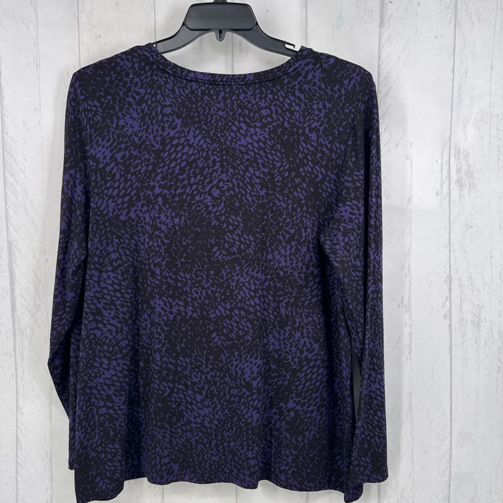 XL l/s leopard print top