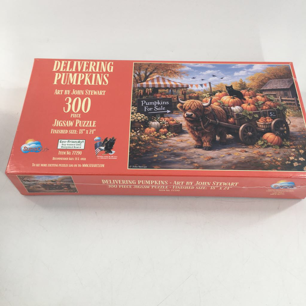 300 pc puzzle-delivering pumpkins