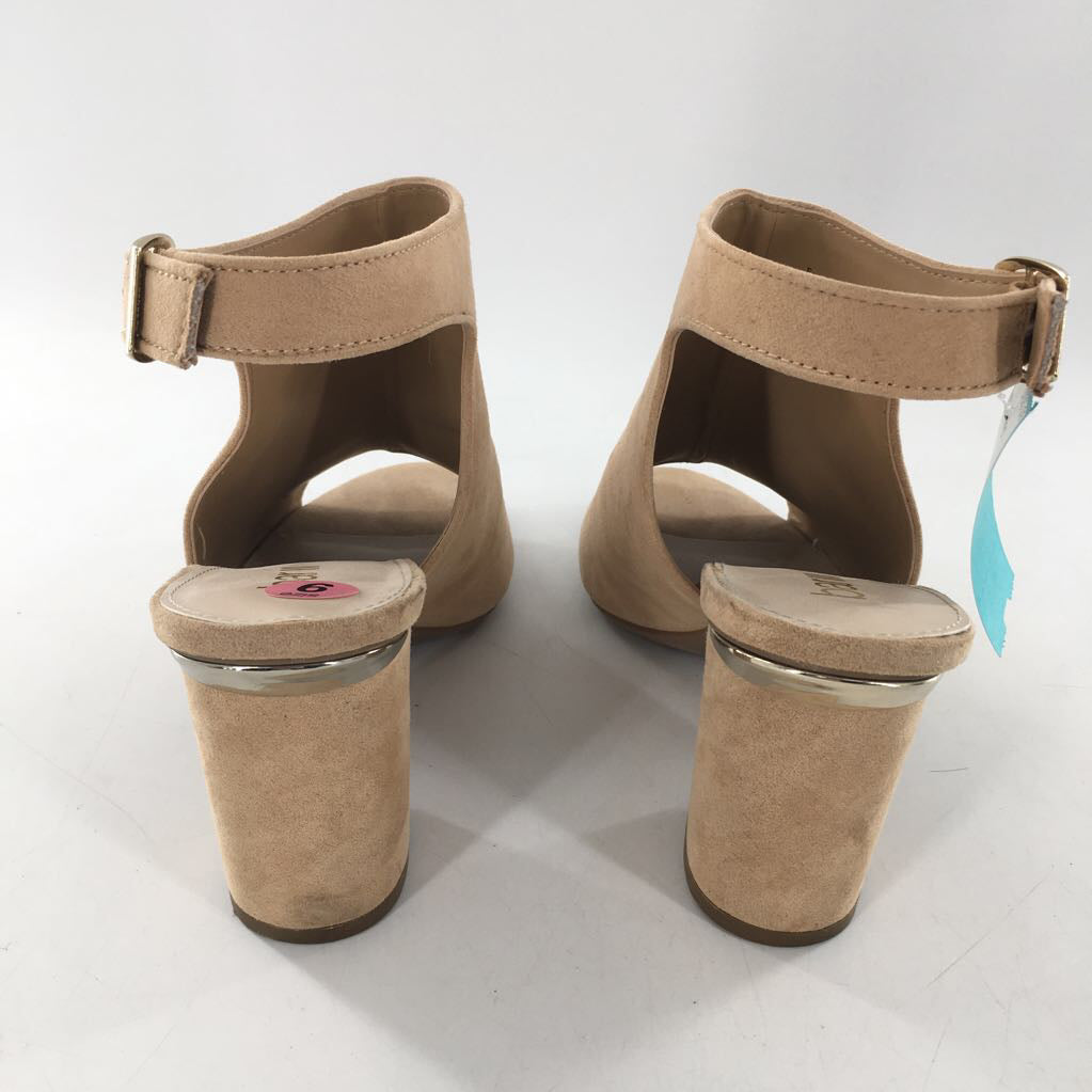 9 peep toe ankle strap heels