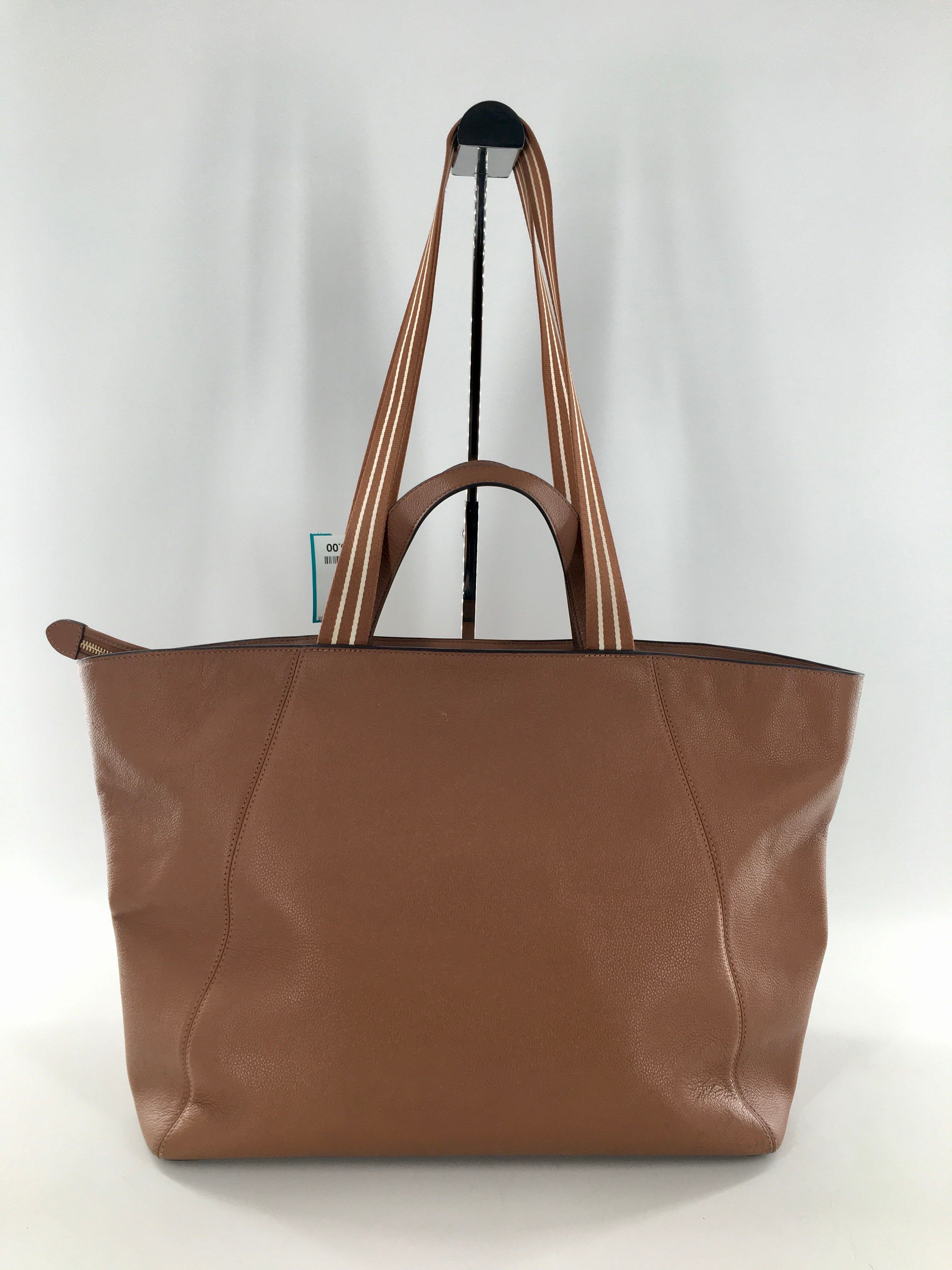 pebbled leather tote