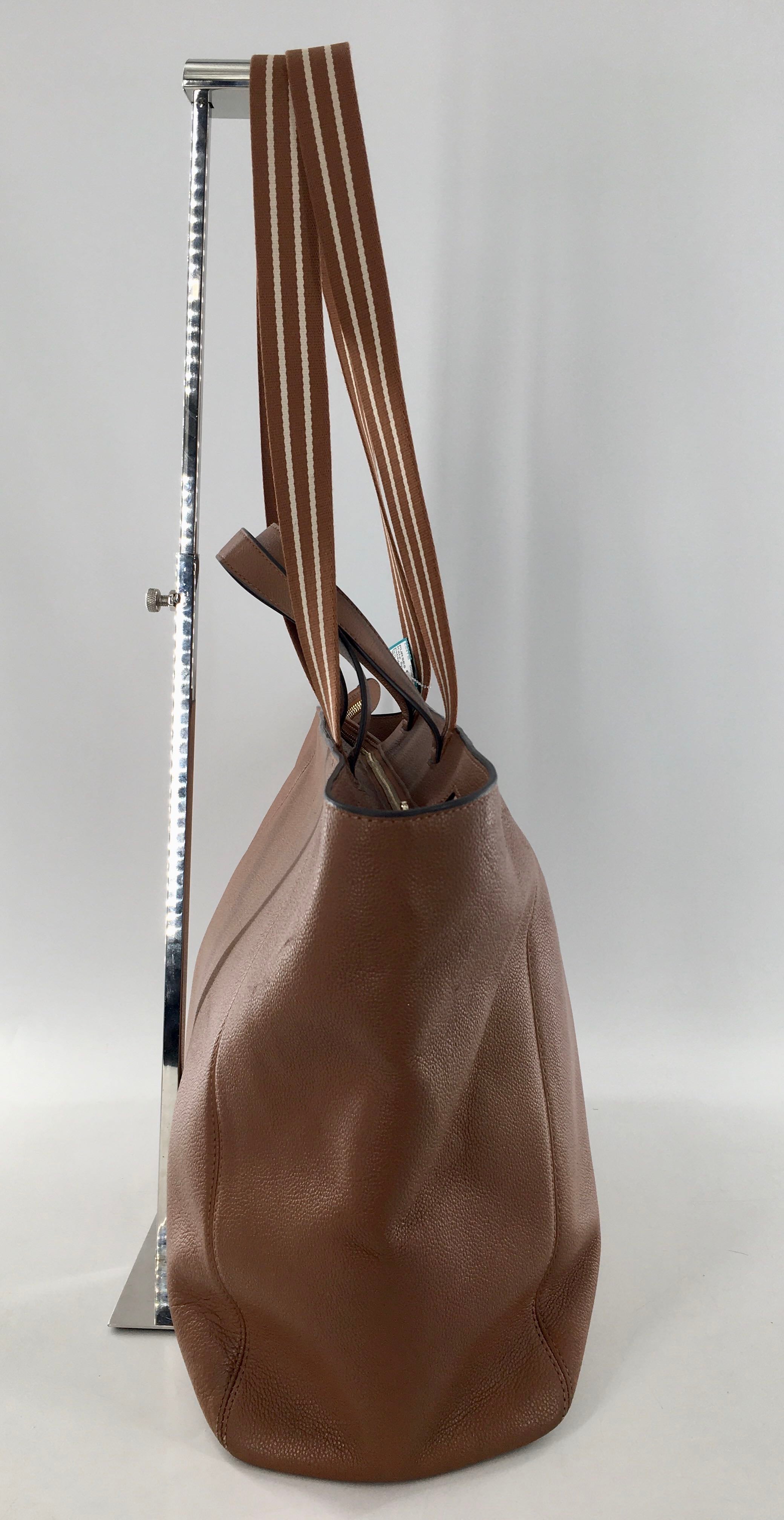 pebbled leather tote