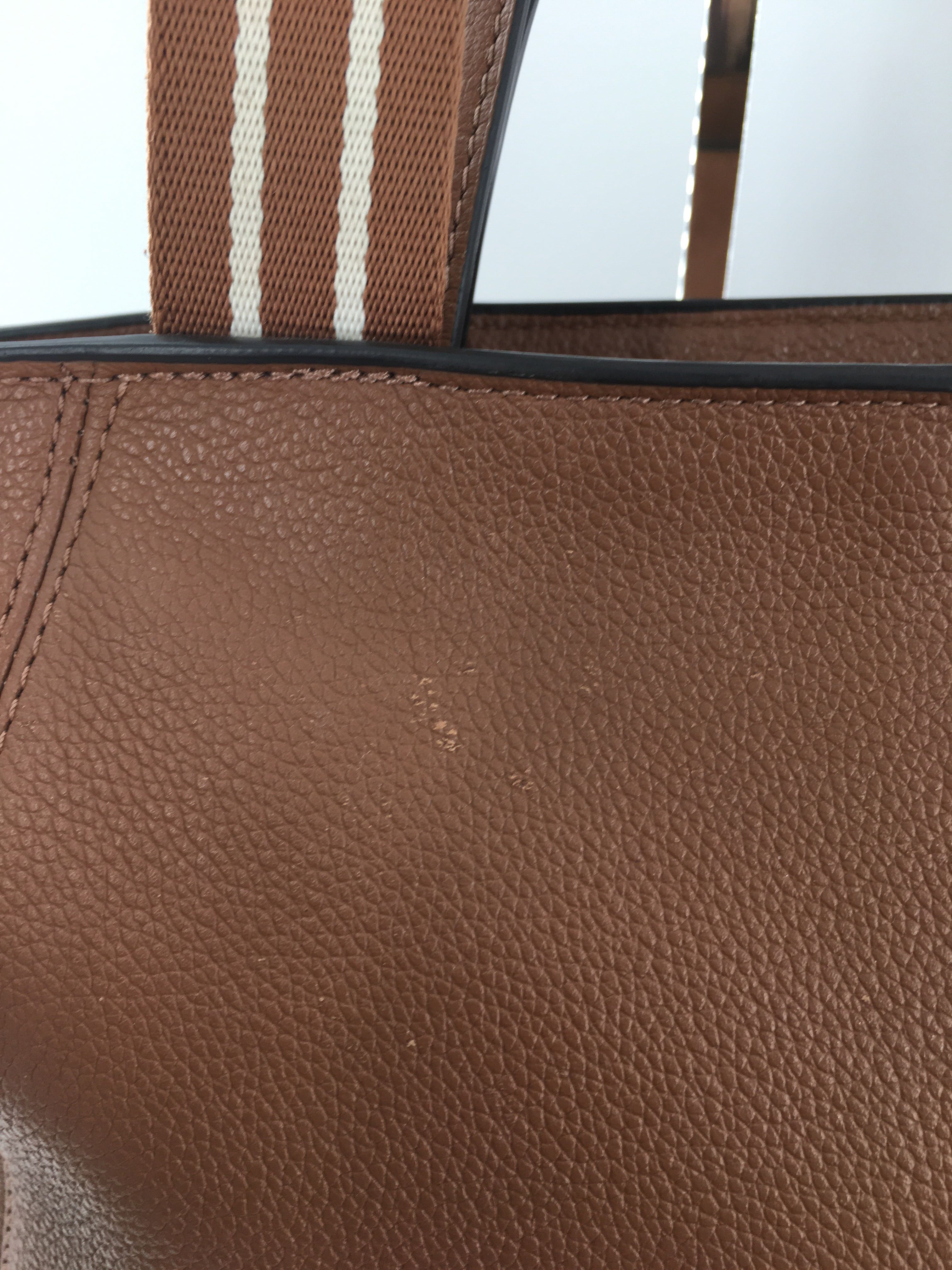 pebbled leather tote
