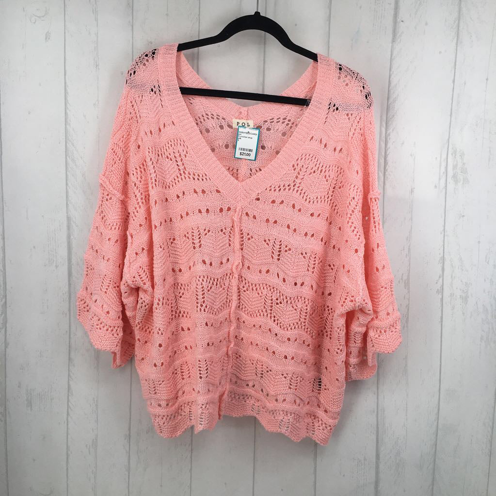 S crochet drop shoulder sweater