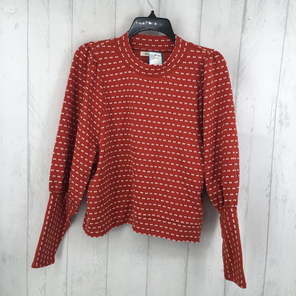 M diamond print dolman slv sweater