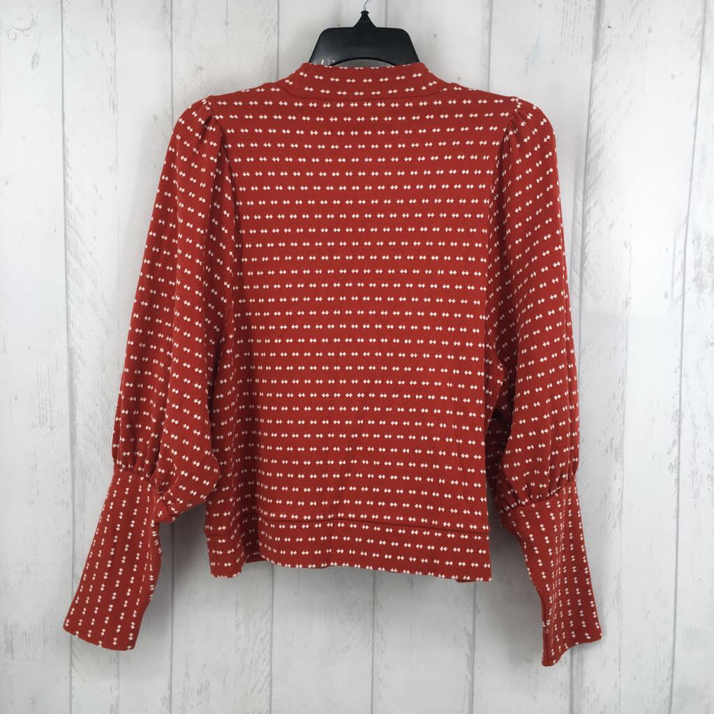 M diamond print dolman slv sweater