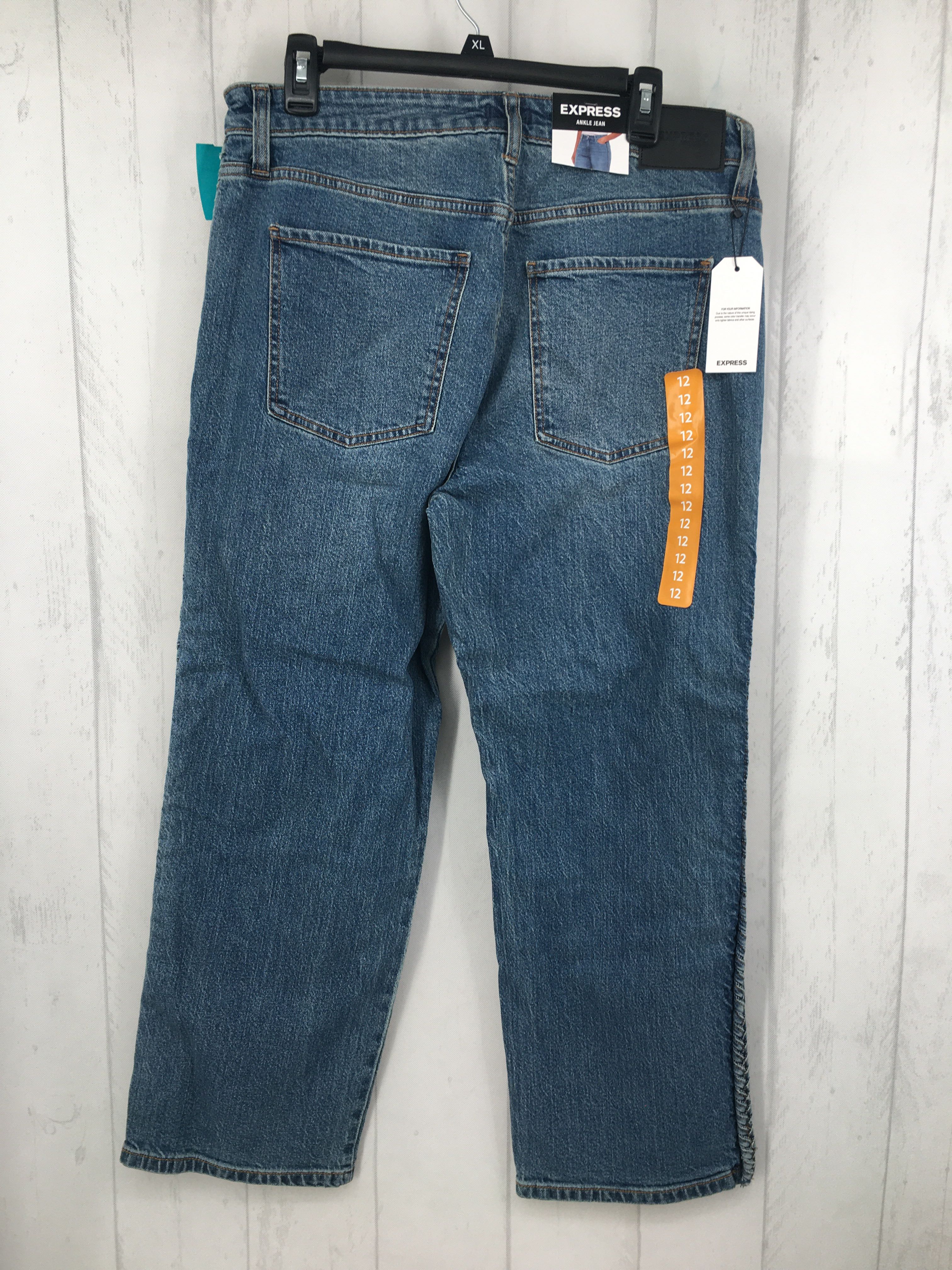 12 straight leg ankle jean