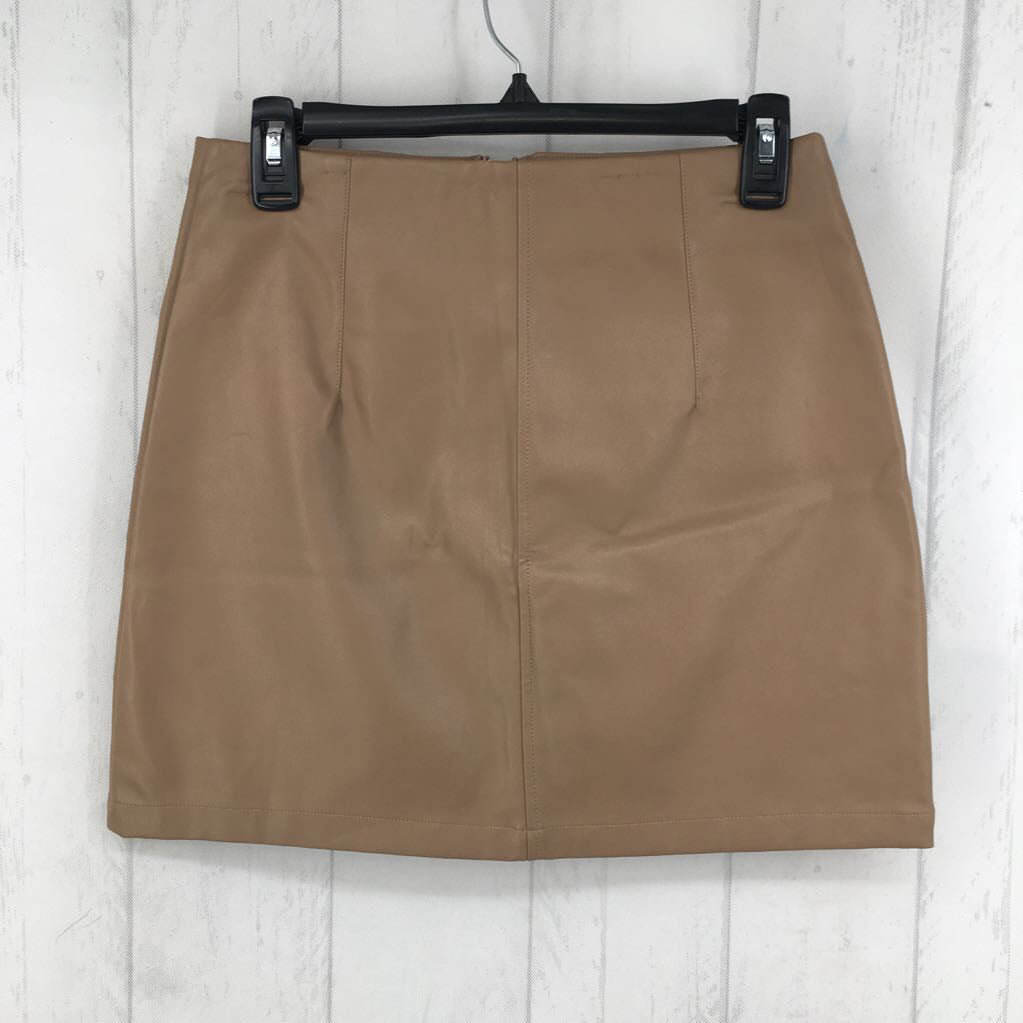 S vegan leather mini skirt