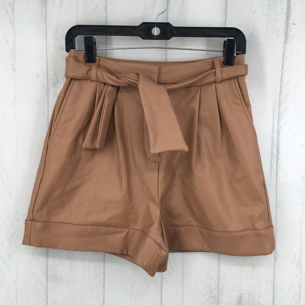 4 vegan leather shorts