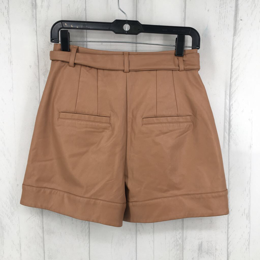 4 vegan leather shorts