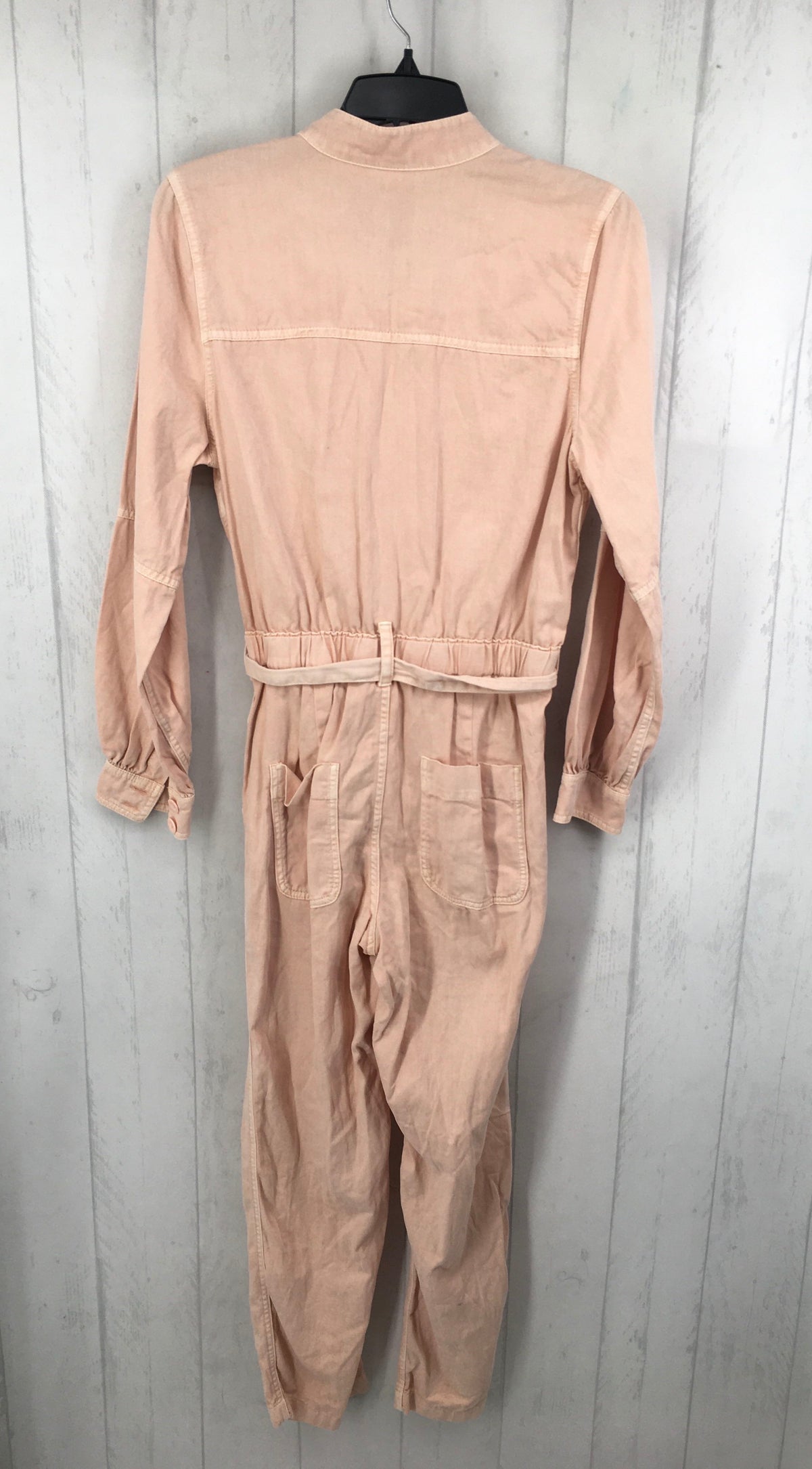 S button down belted l/s jumpsuit