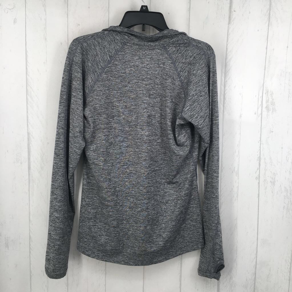 M marled quarter zip l/s pullover-purdue