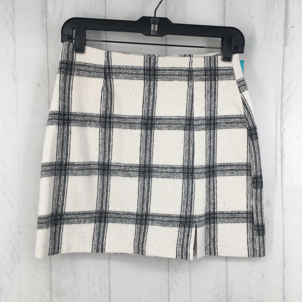 S plaid mini skirt