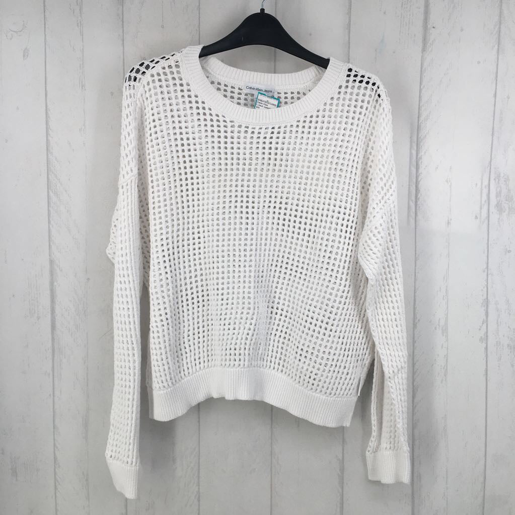 L mesh sweater