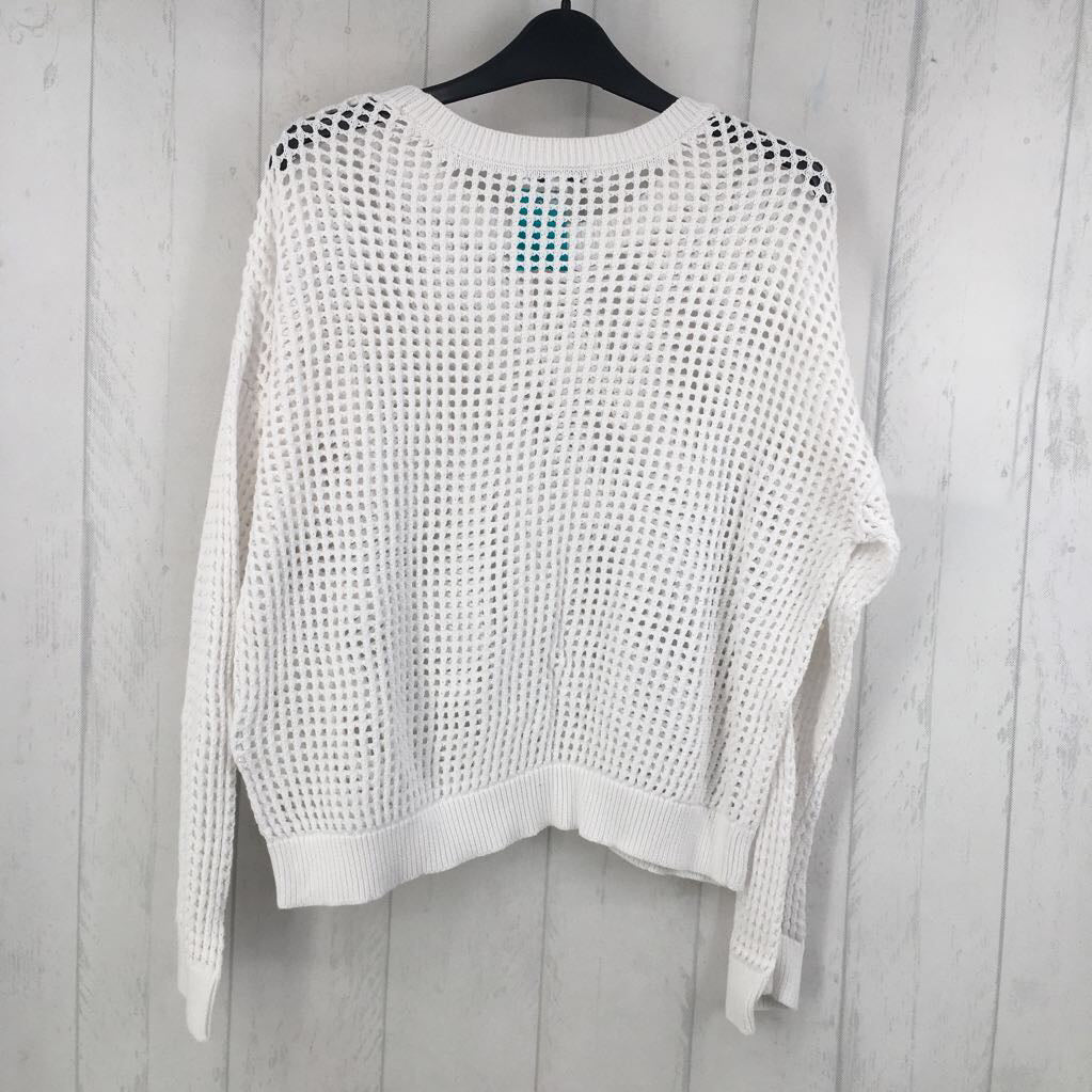 L mesh sweater