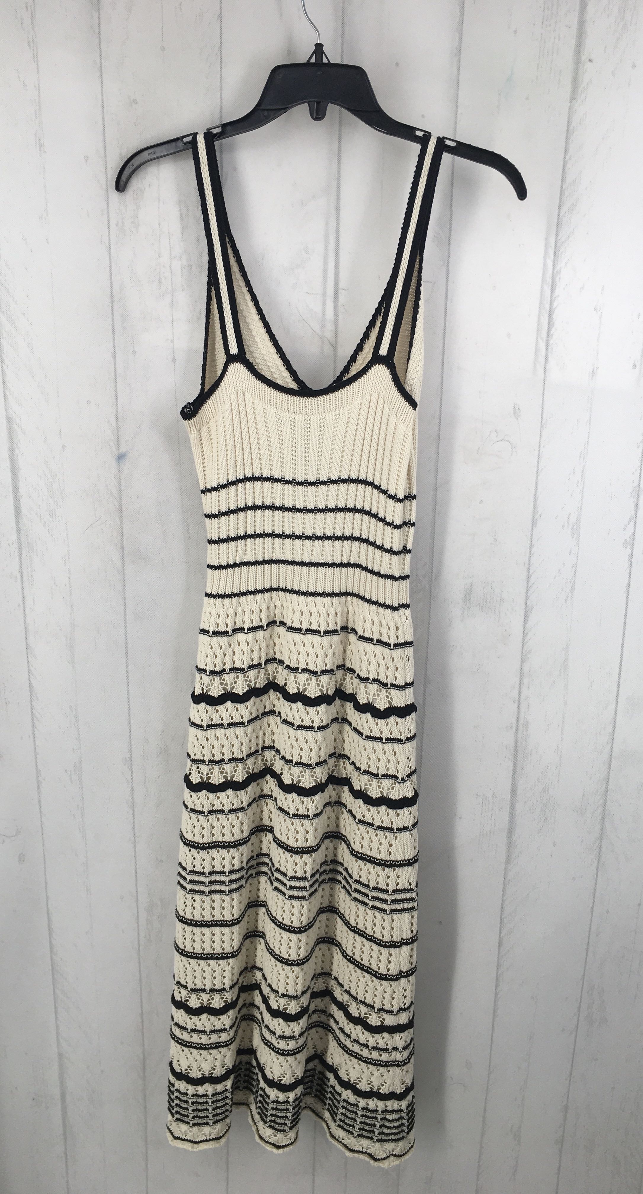 M crochet striped slvls dress