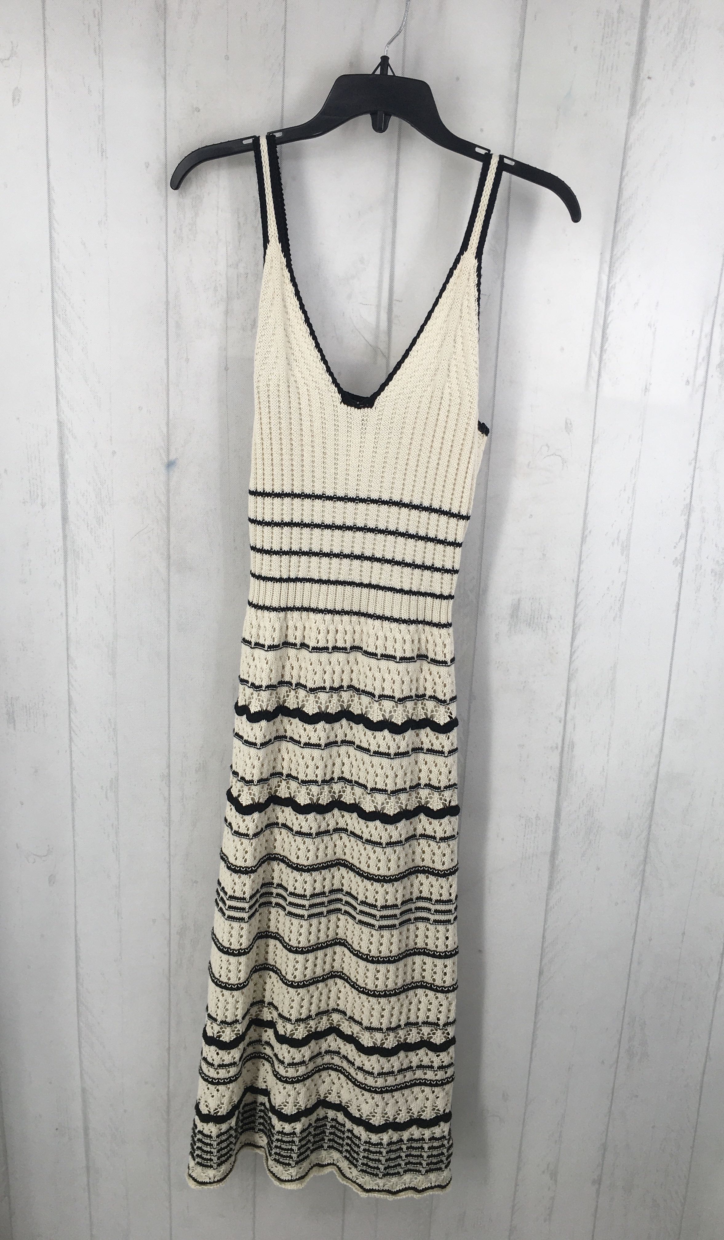 M crochet striped slvls dress