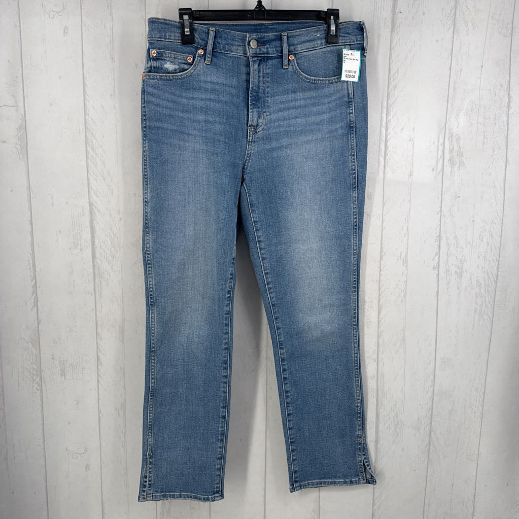 10 mid-rise slim leg jean