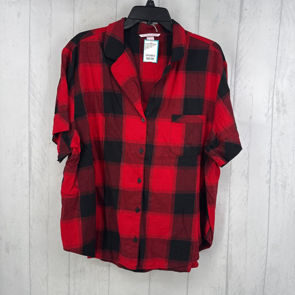 XL 2pc plaid pajama set