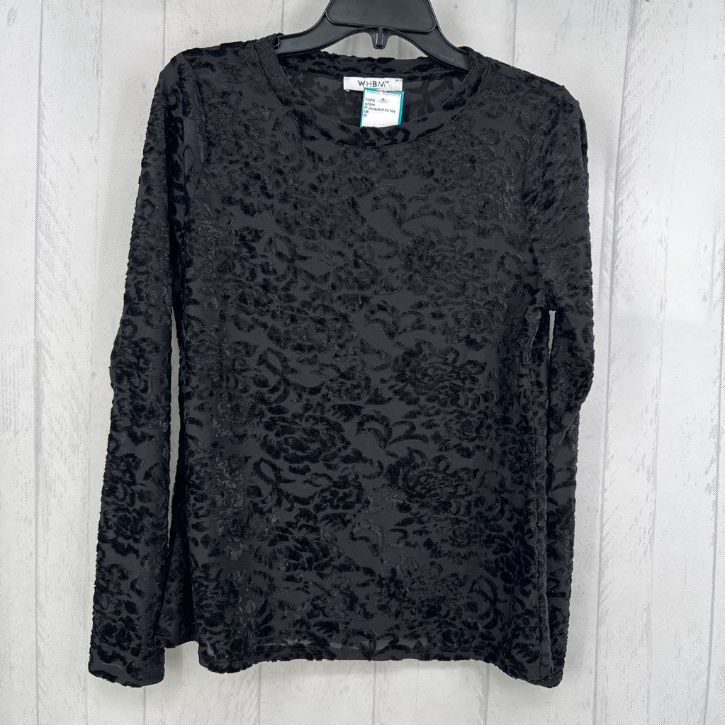 M jacquard l/s tee