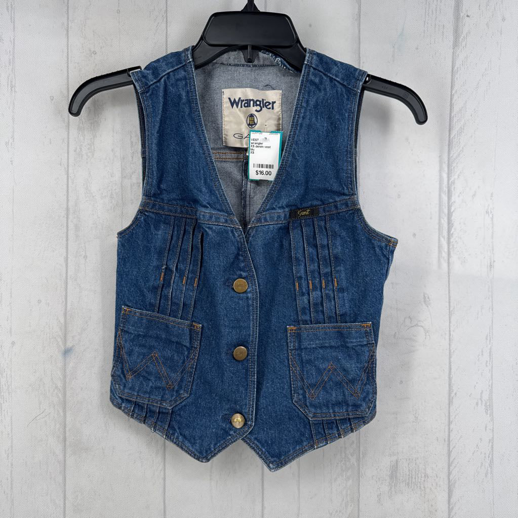 XS denim vest