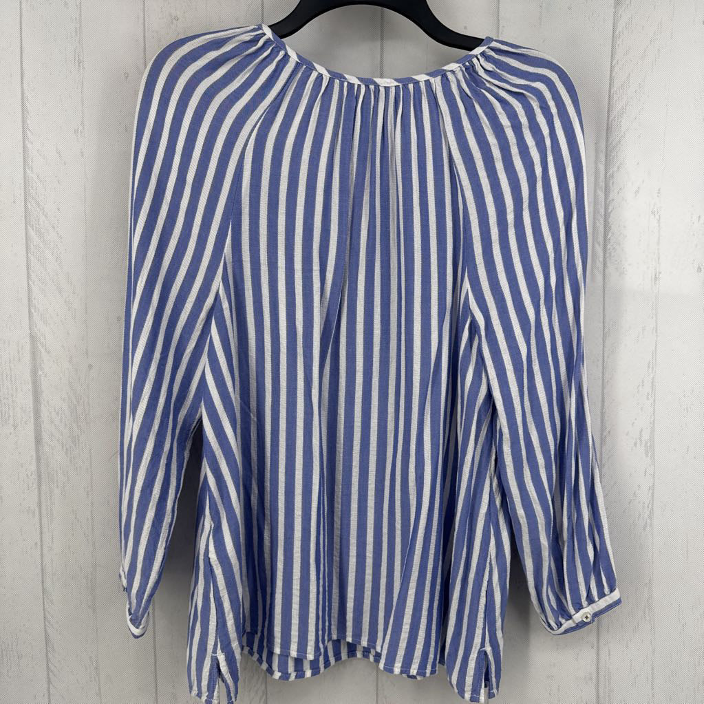 XS striped tassel tie l/s top