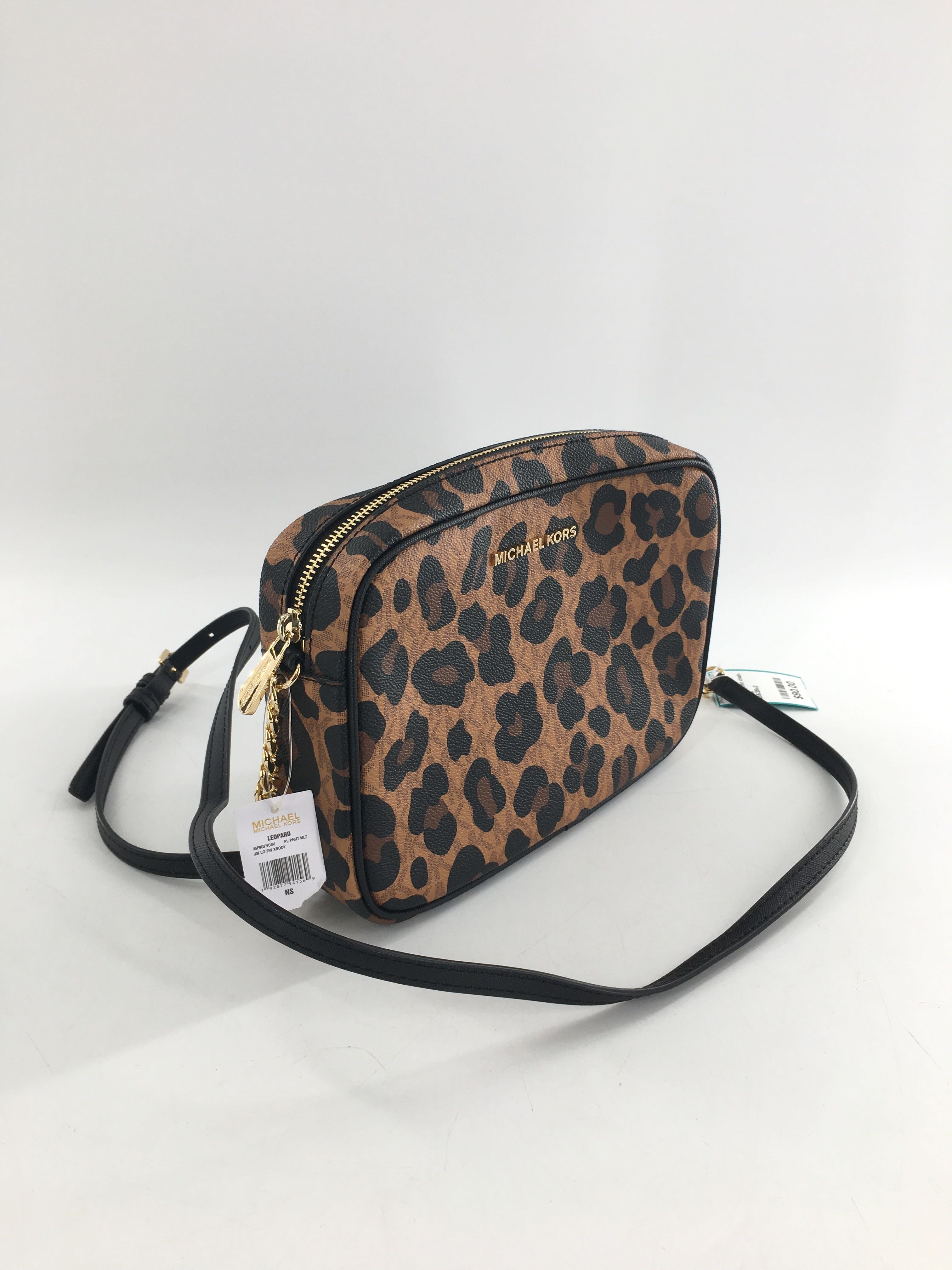leopard print chain strap crossbody