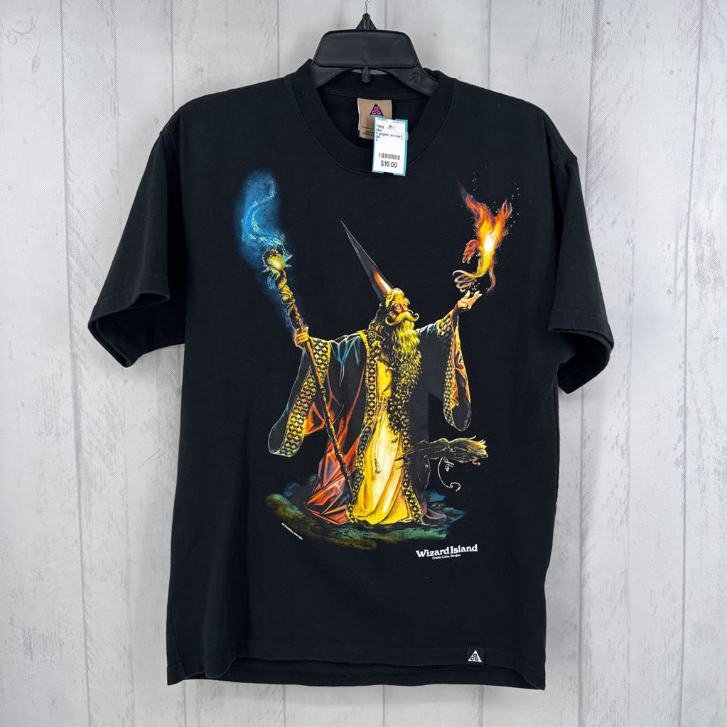 S graphic s/s tee-wizard island