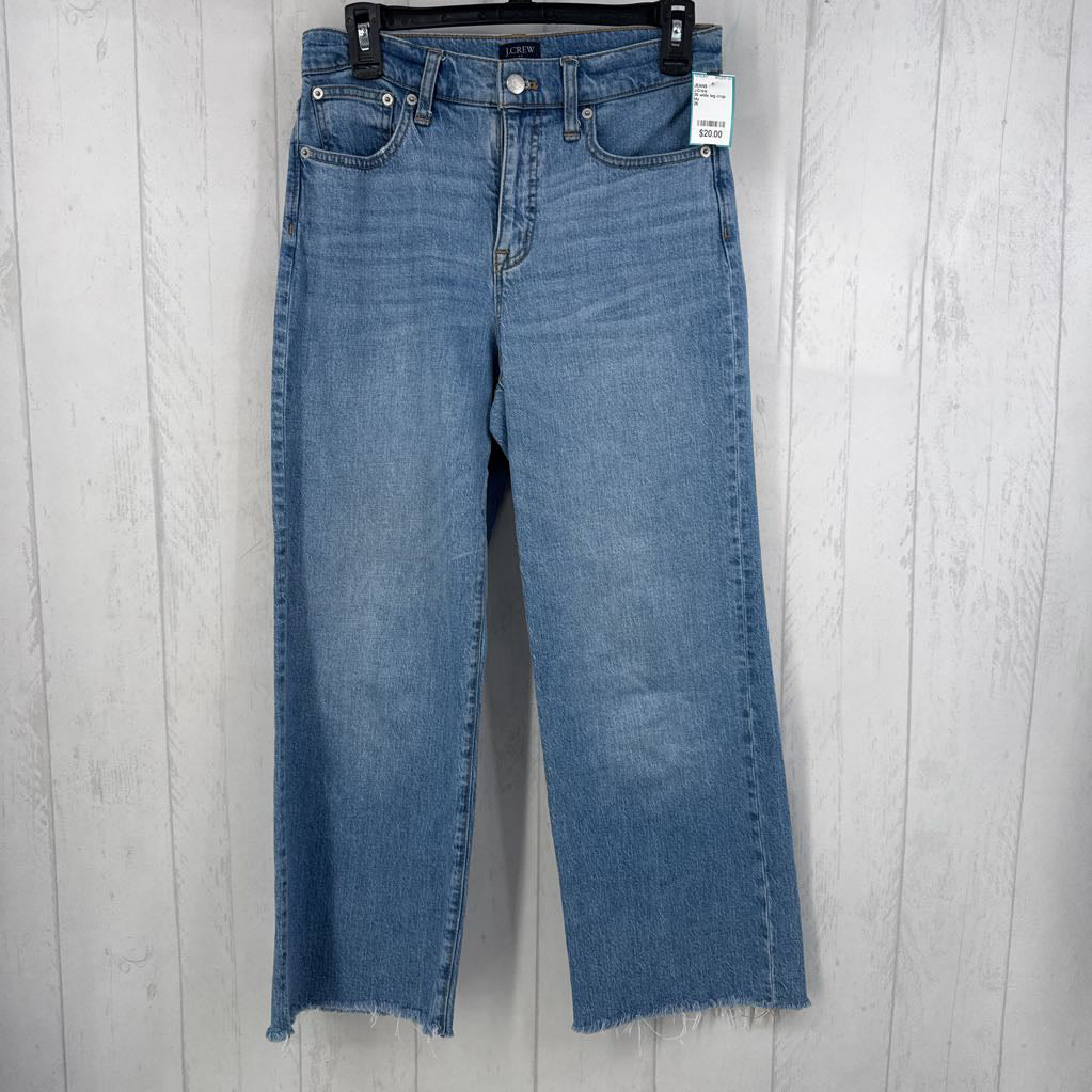 26 wide leg crop jean