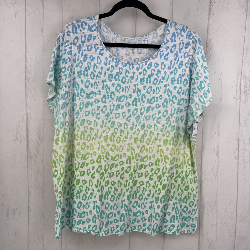 2X animal print s/s tee