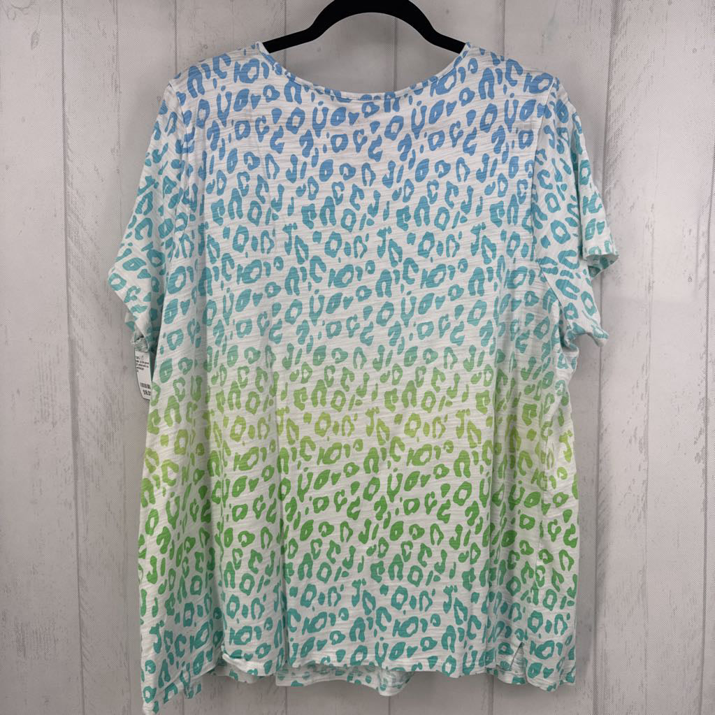 2X animal print s/s tee