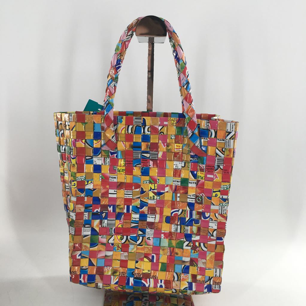 handcrafted woven tote