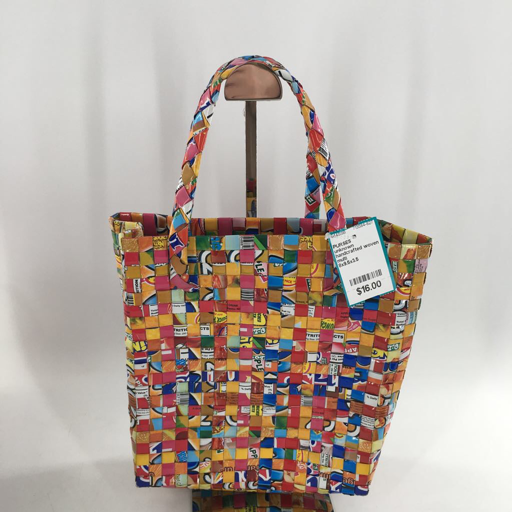handcrafted woven tote