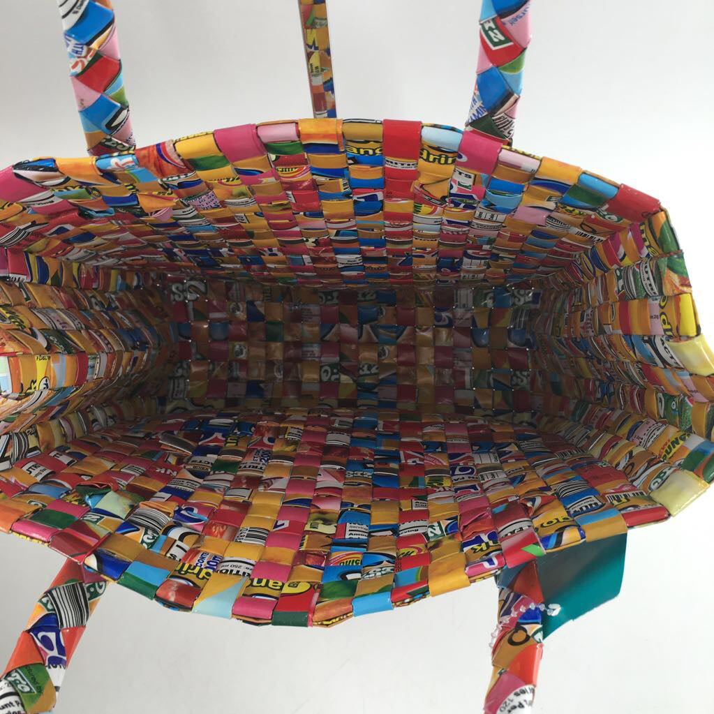 handcrafted woven tote