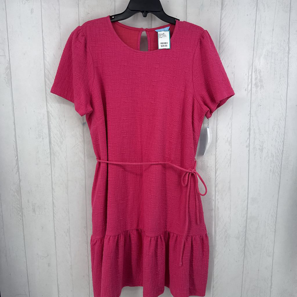 R78 L textured belted s/s dress