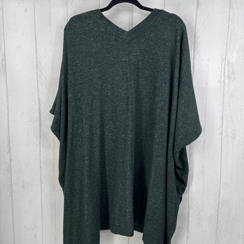 1X knit button front cardi
