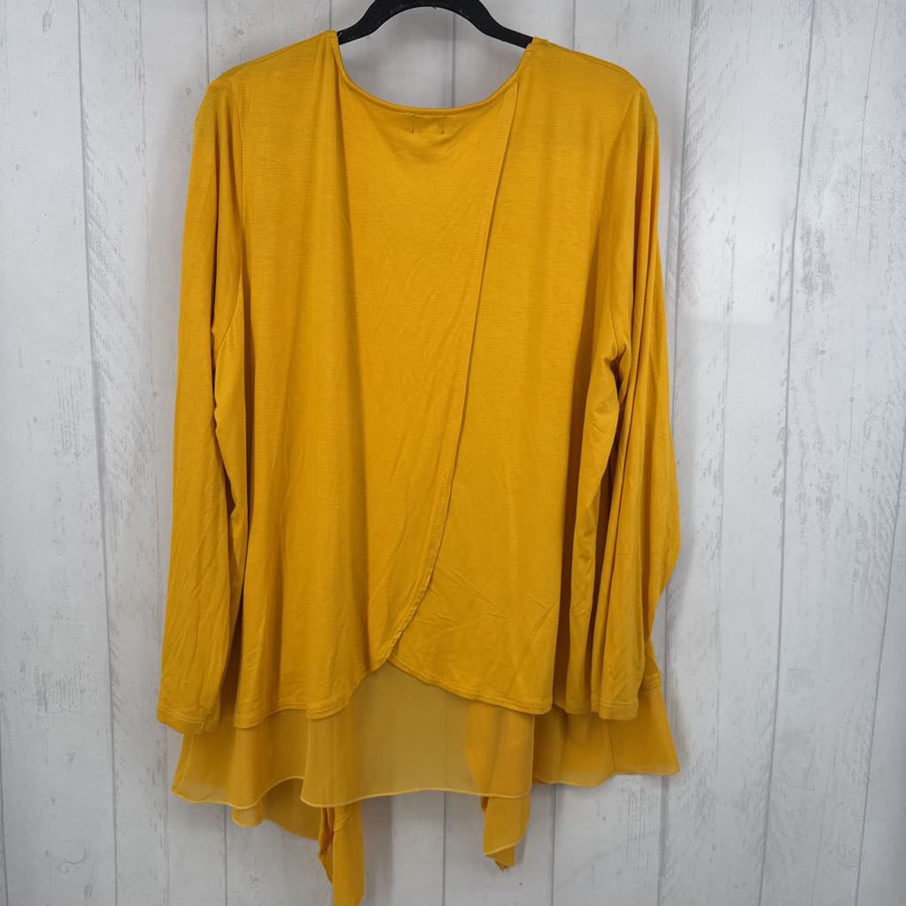 2X open front flowy front cardi