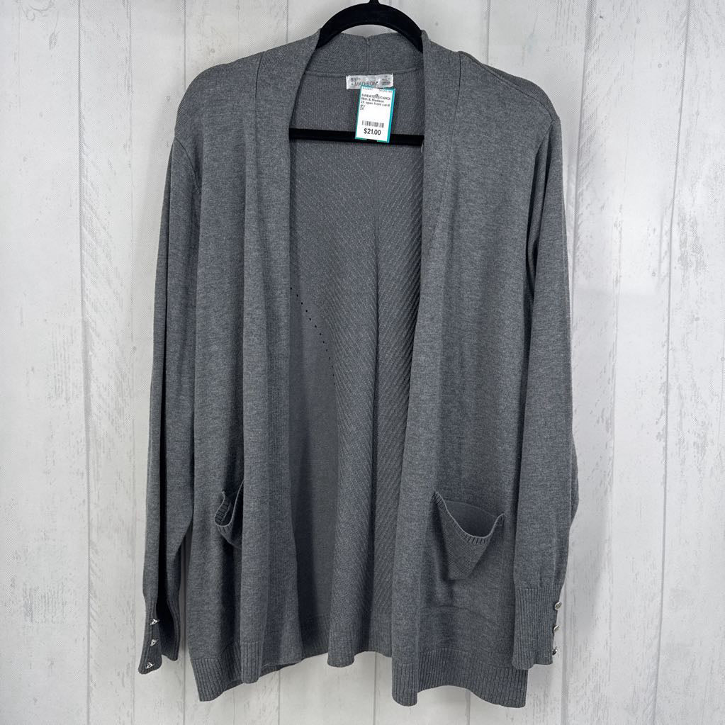 2X open front cardi