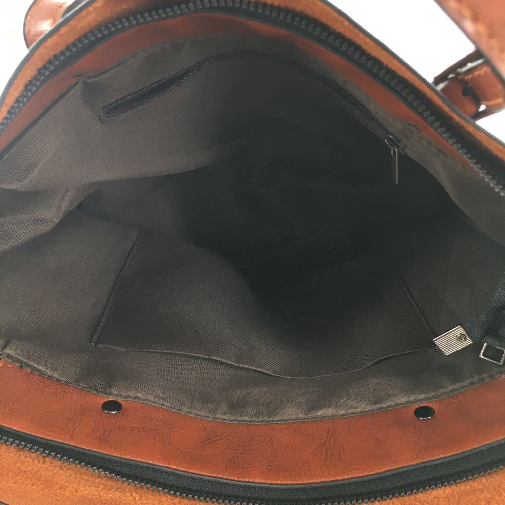 vegan leather shoulder bag