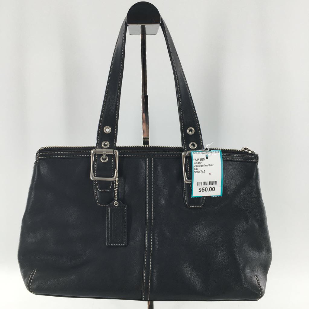 vintage leather satchel