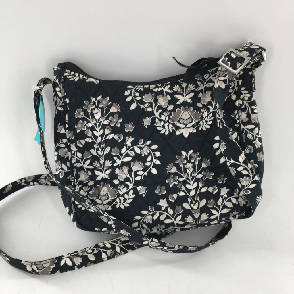 quilted flo print crossbody