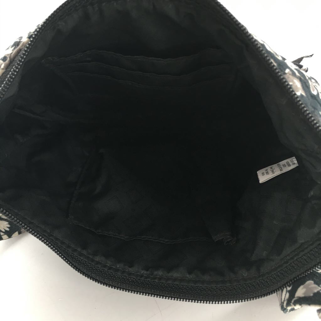 quilted flo print crossbody