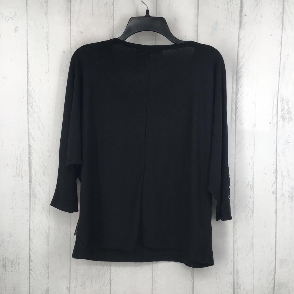 M embelished dolman slv top