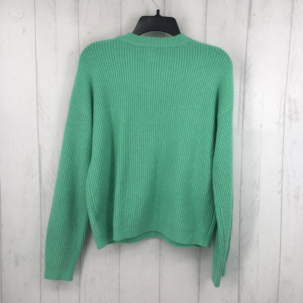 M crewneck sweater-cherry