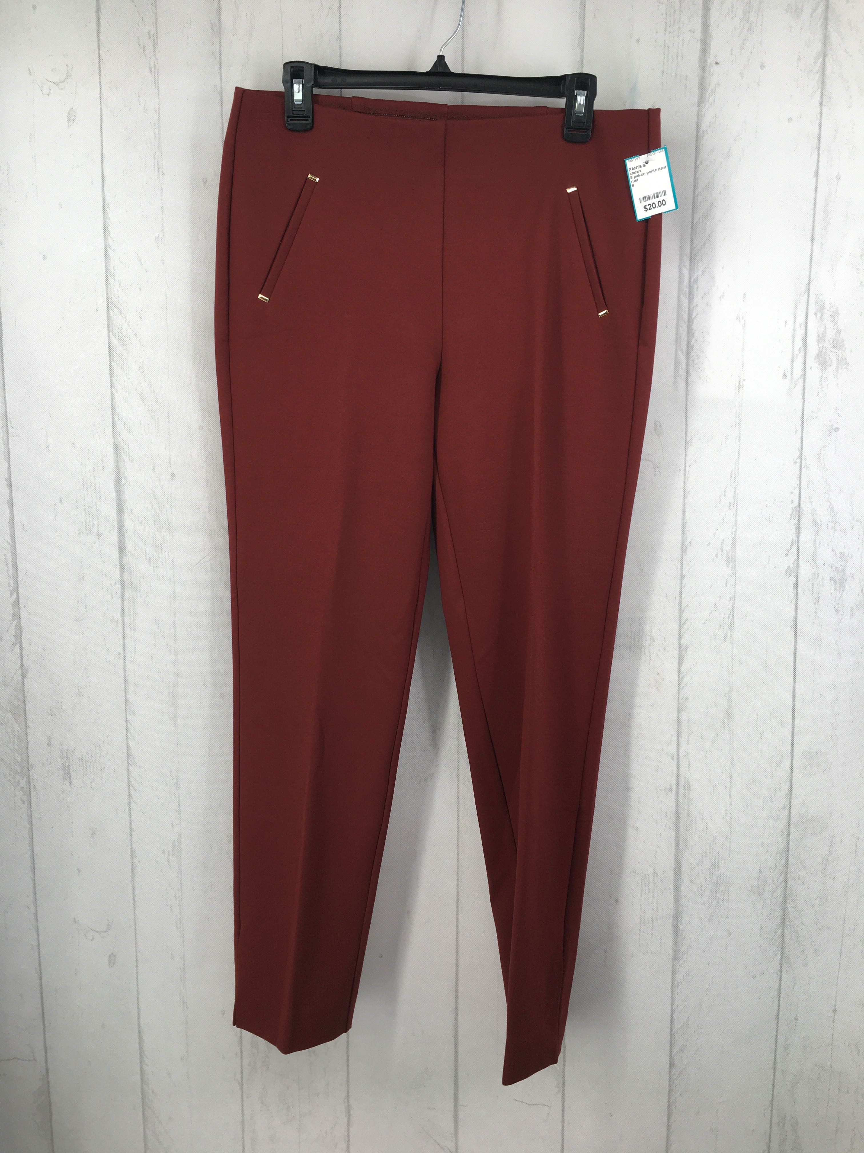 8 pull-on ponte pant